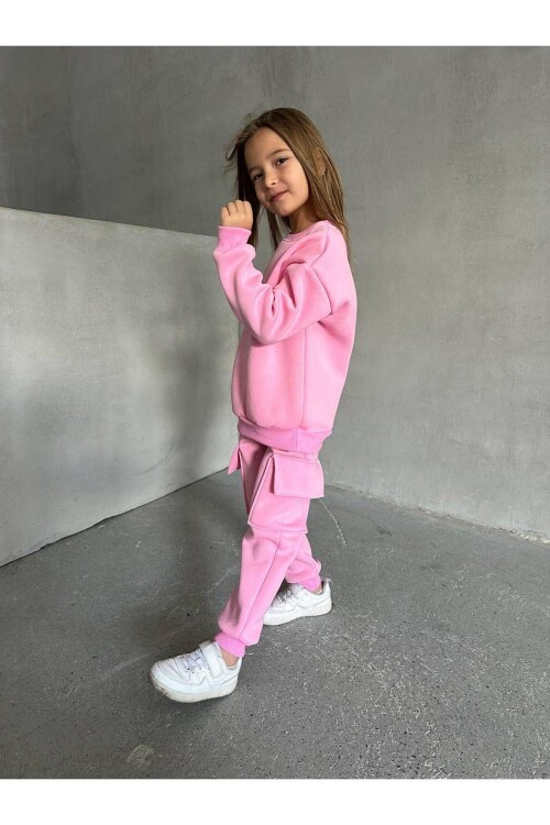 3 İp Şardonlu Kargo Cepli Oversize Takım