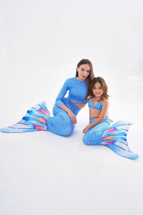 Anne Kız Deniz Kızı Parti Kostümü