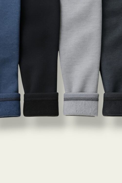 Unisex Çocuk İçlik Tayt 4’lü Paket – Pamuksu Termal Tayt 4-12 Yaş 12217