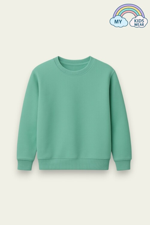 Unısex Çocuk Şardonlu Basic Sweatshirt 12129