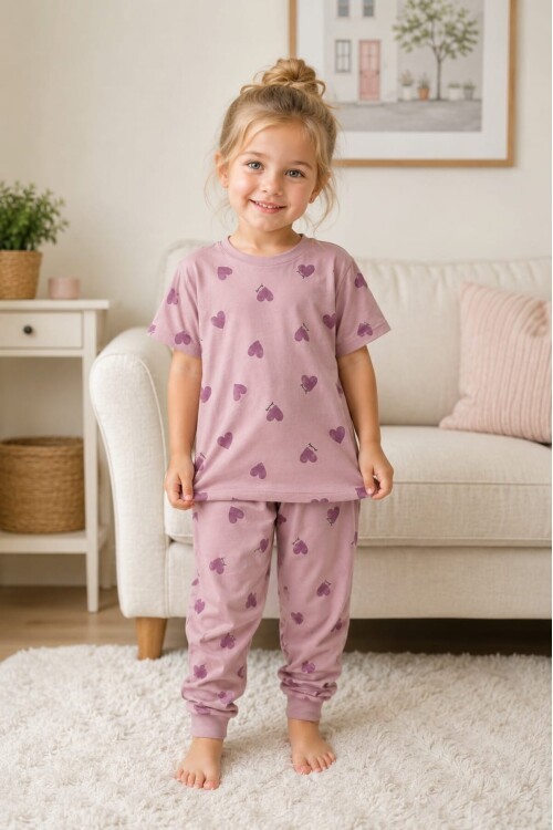 Genç Kız Çocuk Penye Pijama Takımları