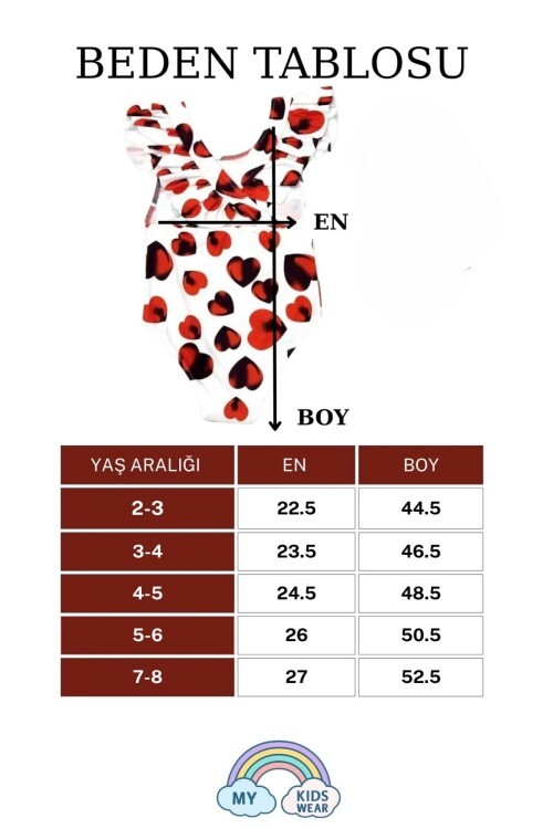 Kız Çocuk Fırfır Detaylı Şık Tasarım Çapraz Askılı Mayo 12727