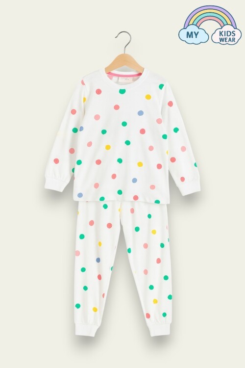 Çocuk Pamuklu Desenli İkili Pijama Takımı 4-8 Yaş12238