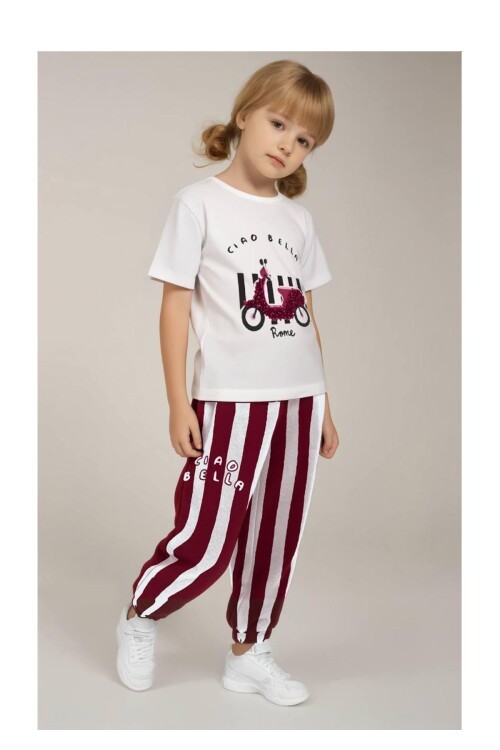 Renkli Desenli Çocuk Alt Üst Takım